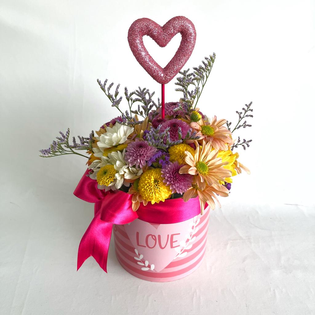 Box Love com Flores do Campo