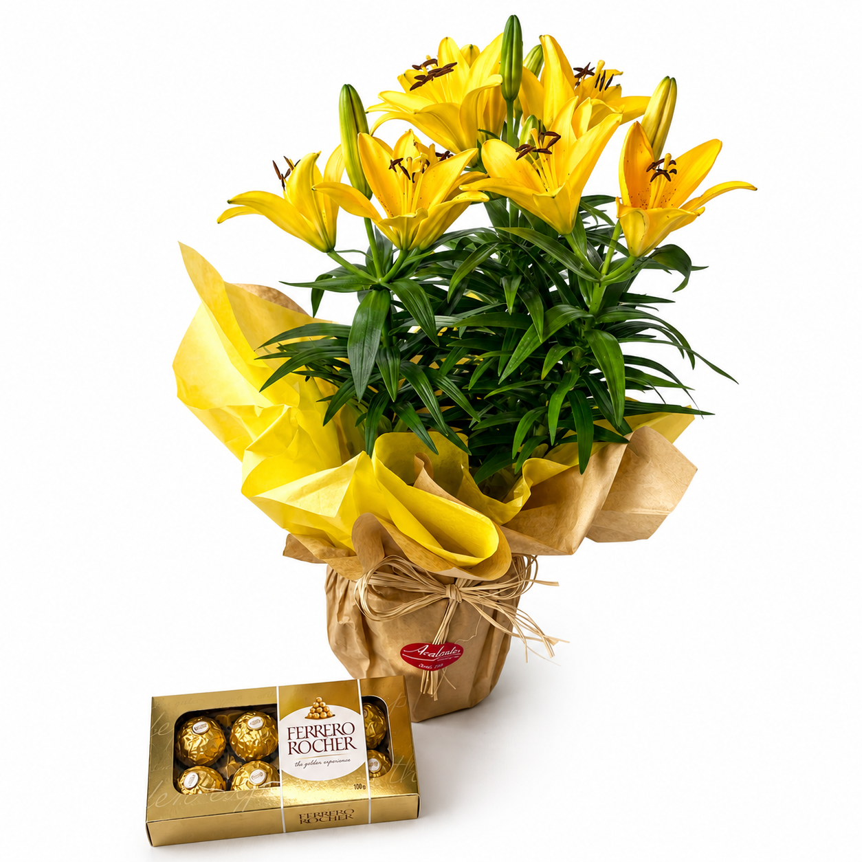L�rio Amarelo com Ferrero Rocher 100g