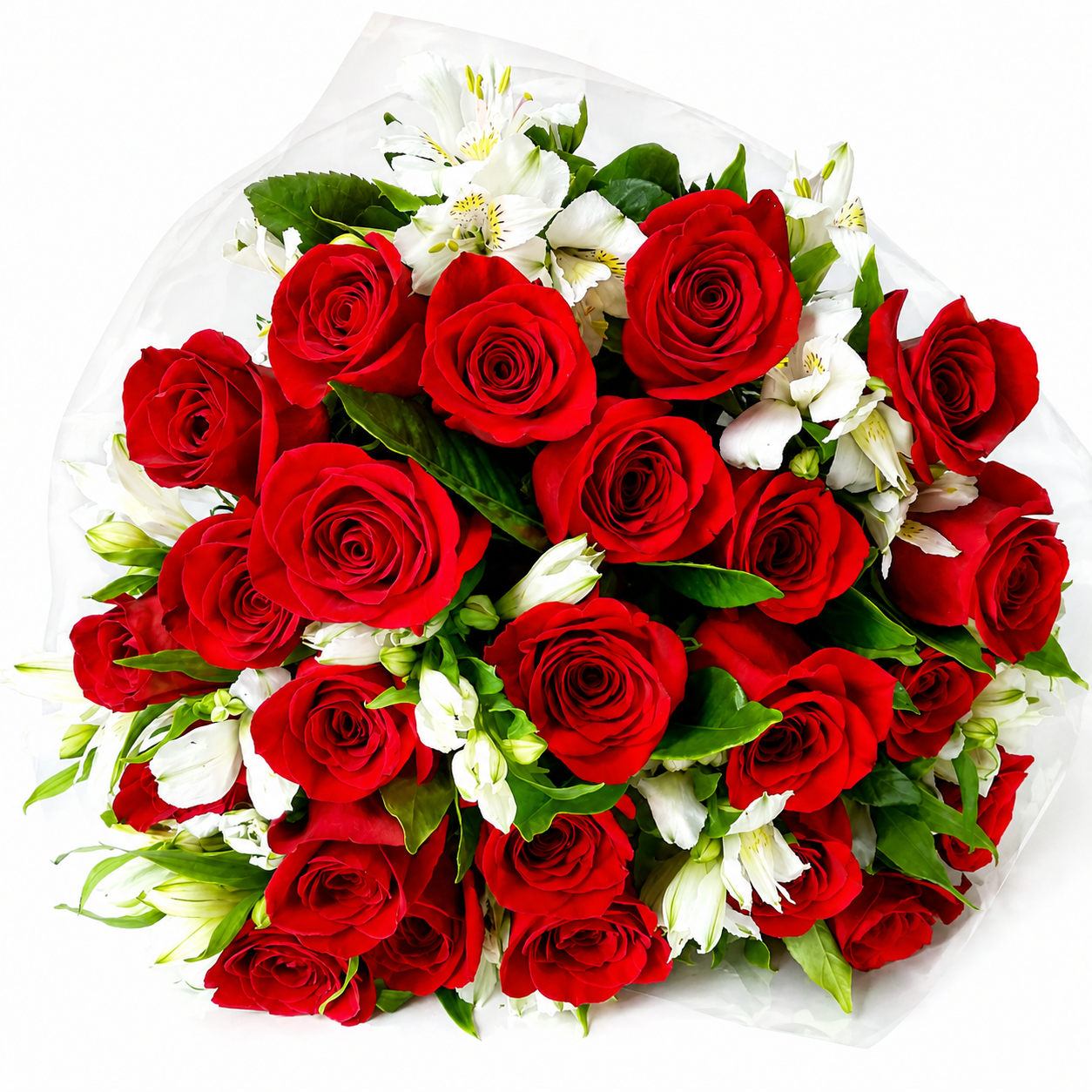 Buqu� com 24 Rosas Importadas vermelhas