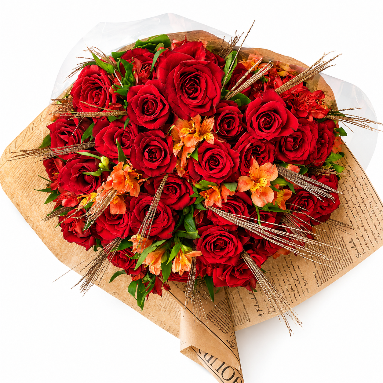 Buqu� com 36 Rosas Importadas vermelhas