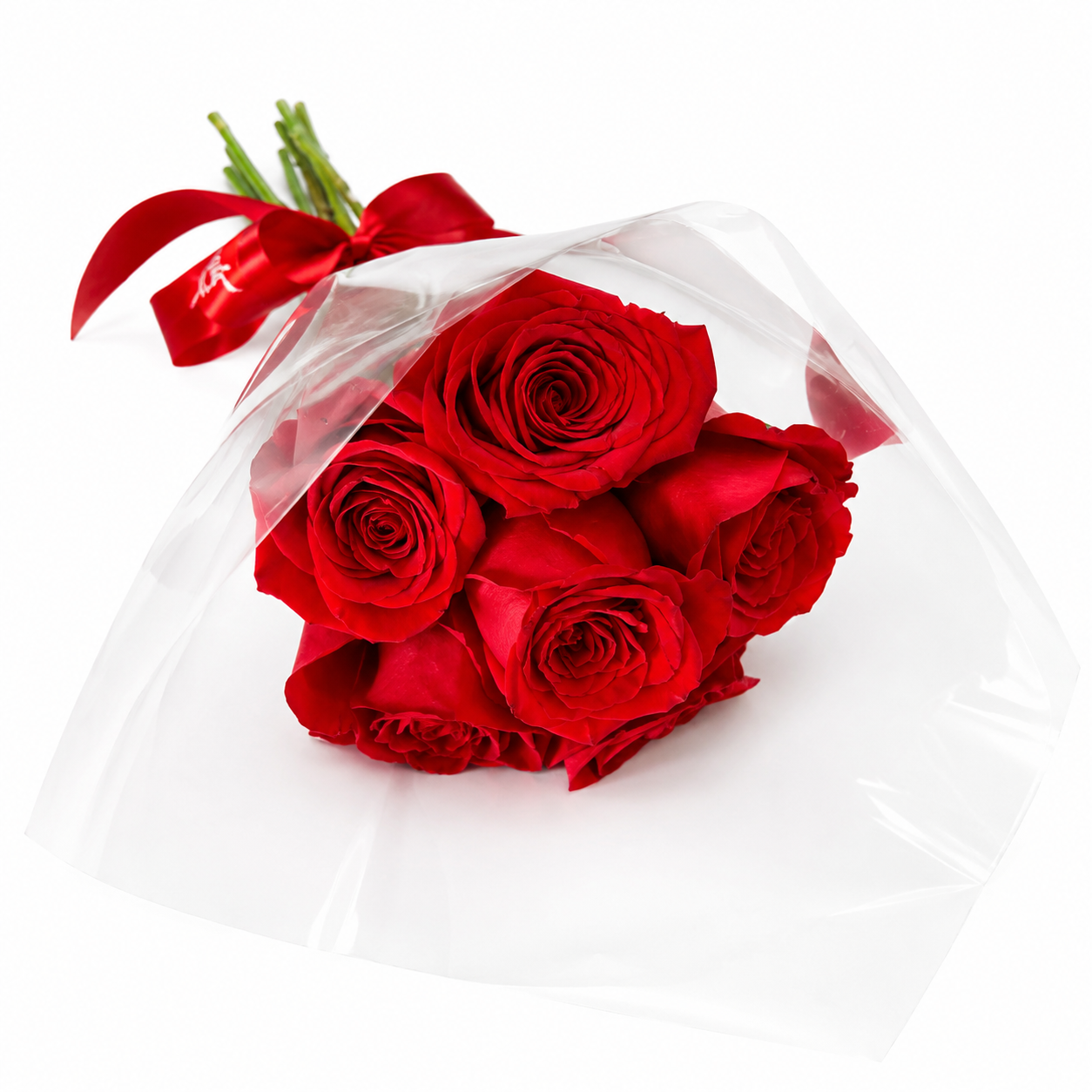 Buqu� encanto com 6 Rosas Importadas vermelhas