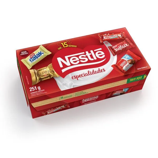 Caixa bombons especialidades Nestl� 251g