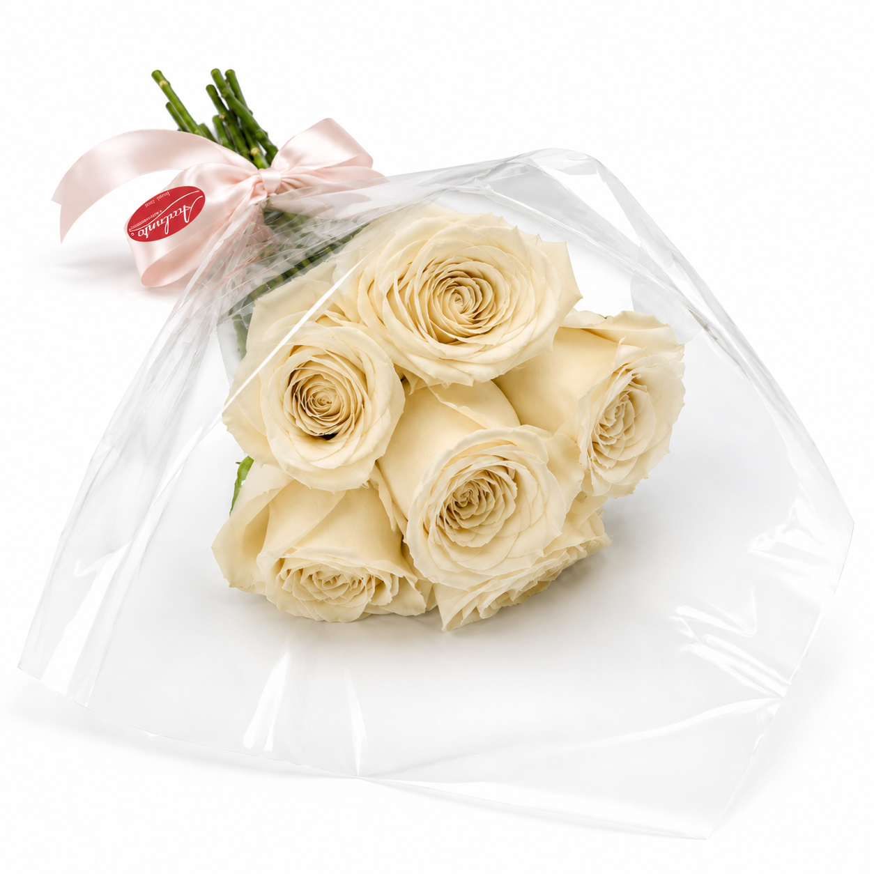 Buqu� encanto com 6 Rosas Brancas