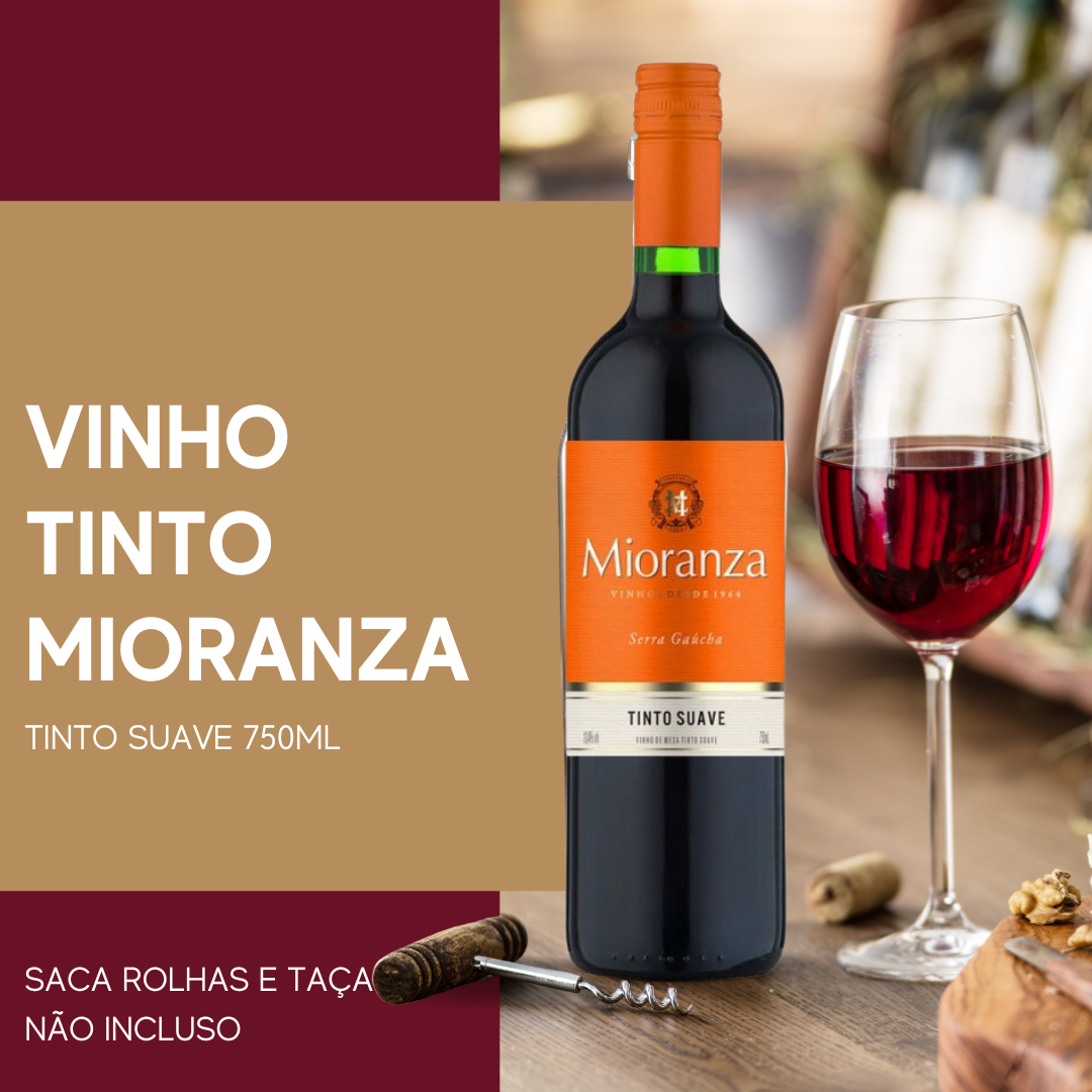 Vinho Mioranza Tinto Suave 750ml