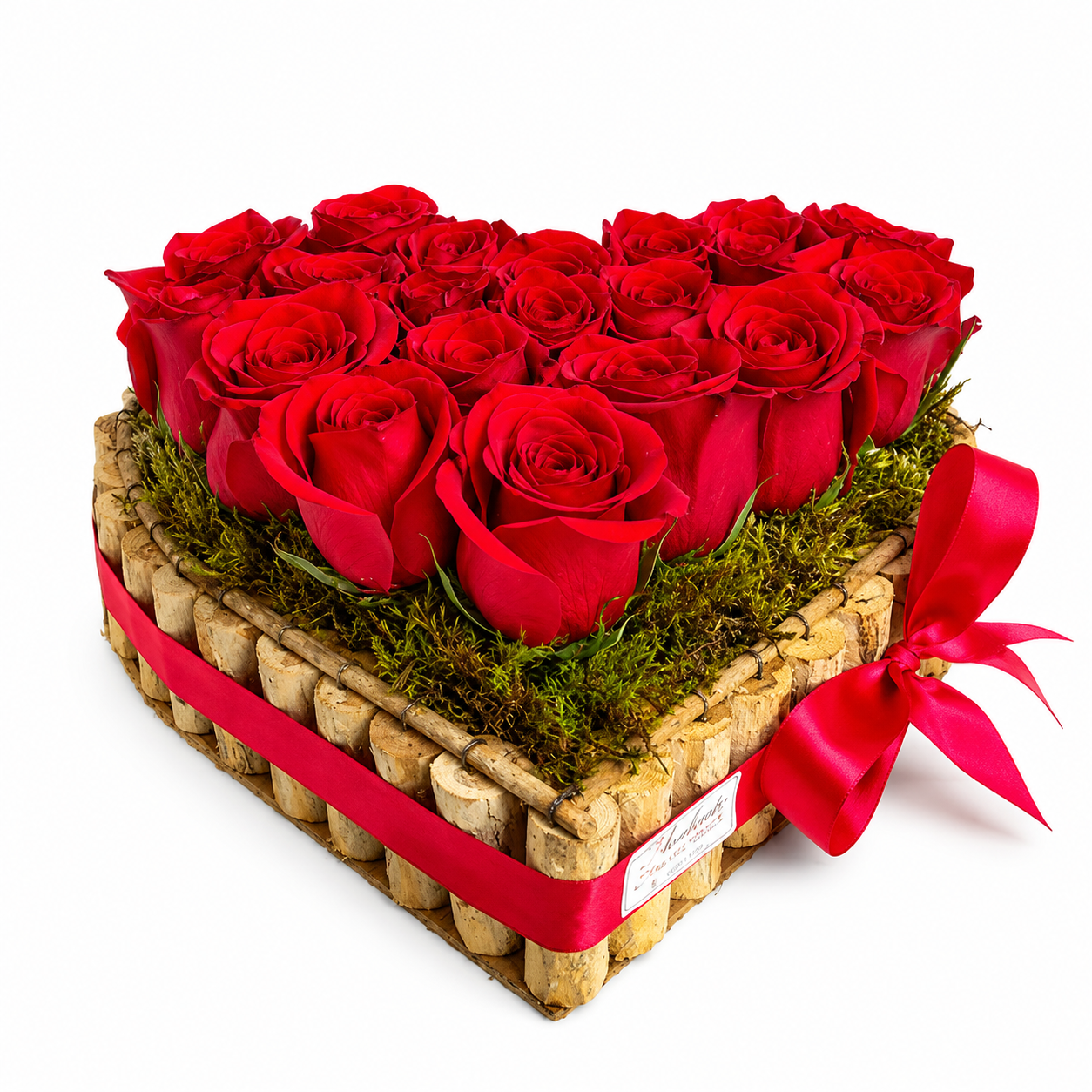 Cora��o de rosas vermelhas