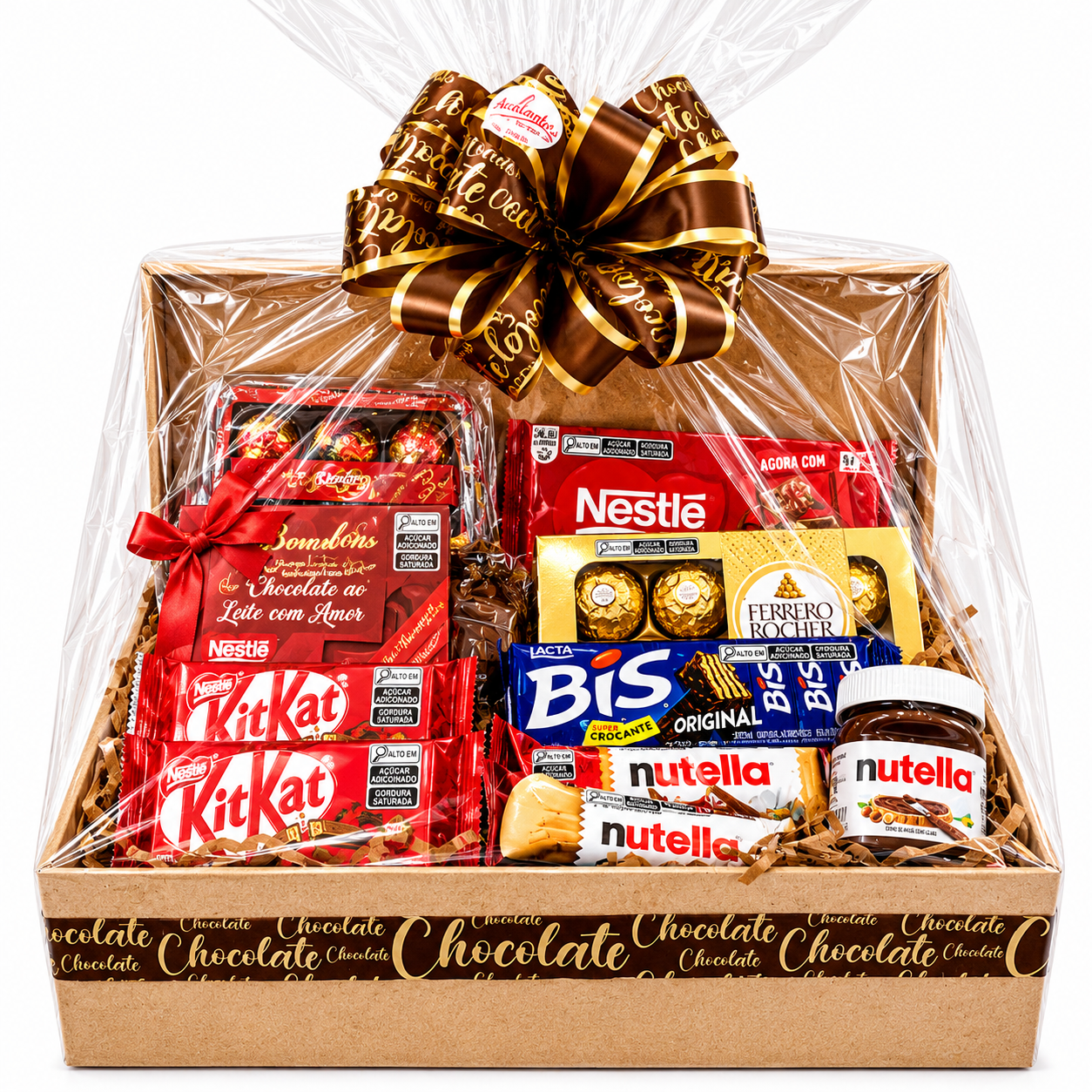 Cesta com Chocolates Grande