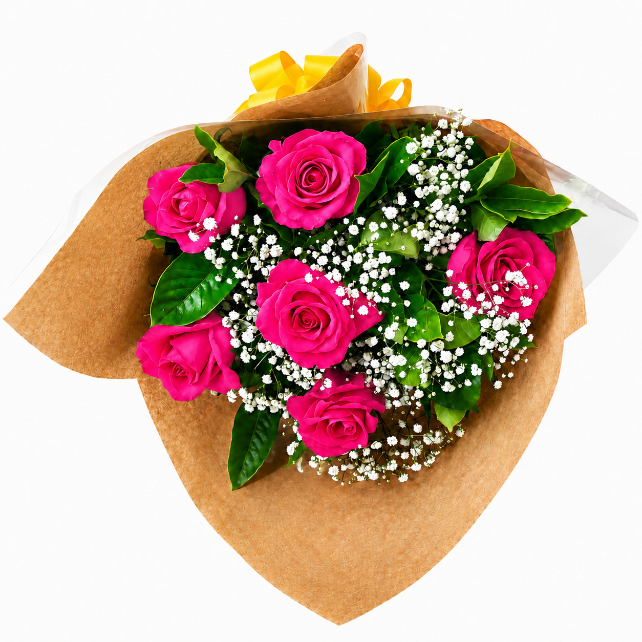 Buqu� com 6 Rosas Pink